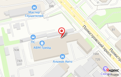 Страховой дом ДБК на Полюстровском проспекте на карте