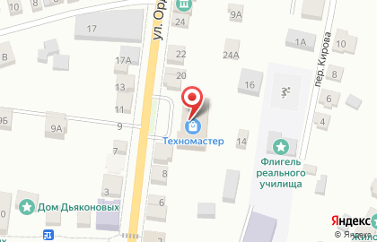 Компания Техномастер на улице Орджоникидзе на карте