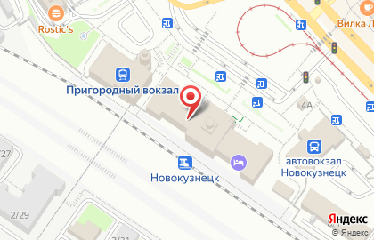 Гостиница в Кемерово на карте