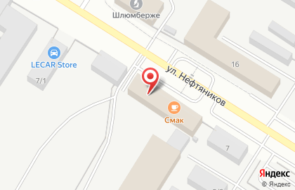 Столовая Смак на улице Строителей на карте