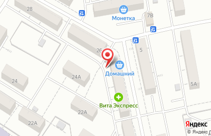 Продуктовый магазин Домашний на Дворцовой улице на карте