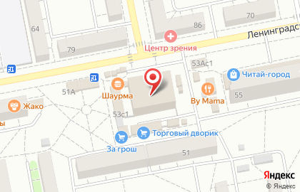 Центр Профессиональной Переподготовки ЛИ на улице Ленинградской на карте