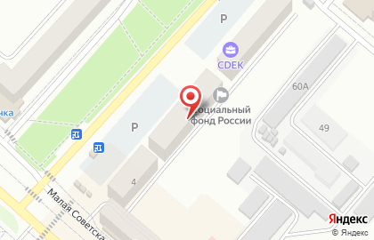 Пункт выдачи магазина электроники и бытовой техники Позитроника в Соколе на карте