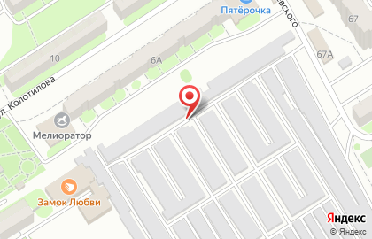 Компания по предоставлению услуг грузчиков Атлант на улице Колотилова на карте