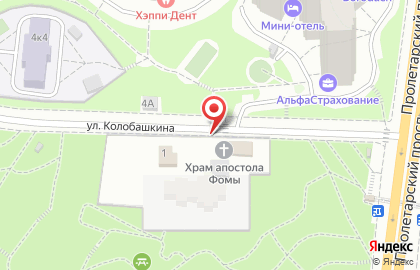 Киоск по продаже хлебобулочных изделий в Москворечье-Сабурово на карте