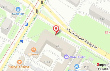 Грин Лайт на улице Дмитрия Ульянова на карте