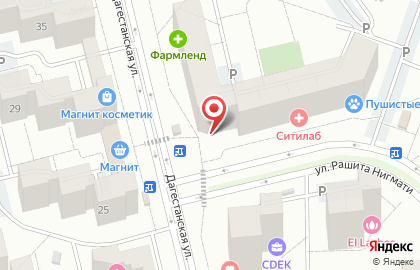 Продуктовый магазин Дворик на Дагестанской улице на карте