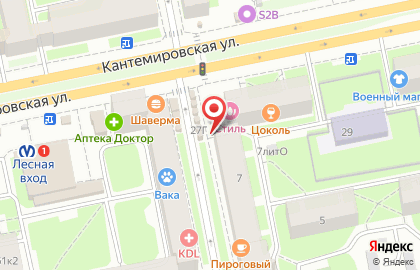 Зоомагазин PetShop.ru на Парголовской улице на карте