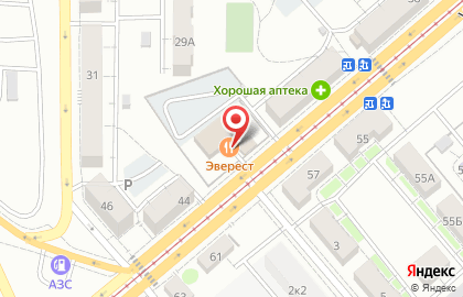 Кафе Эверест в Заводском районе на карте