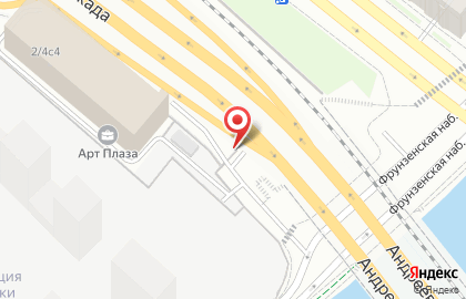 Парковка Гормост на Лужнецкой набережной на карте