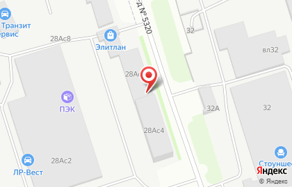 Транспортная компания ПЭК на Рябиновой улице, 28а стр 3 на карте