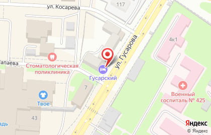 Мини-отель Гусарский на карте