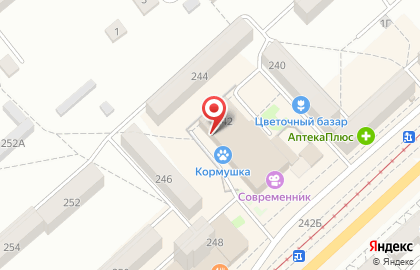 Зоомагазин Кормушка в Заводском районе на карте