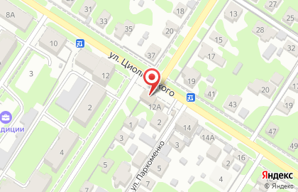 Магазин-бар разливного пива Хмель на улице Циолковского на карте