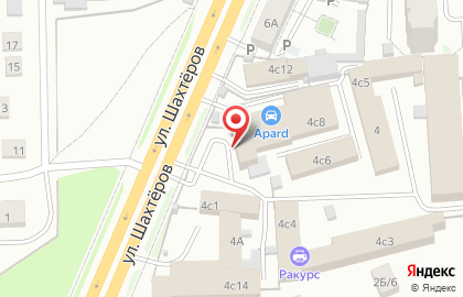 Бис на улице Шахтёров на карте