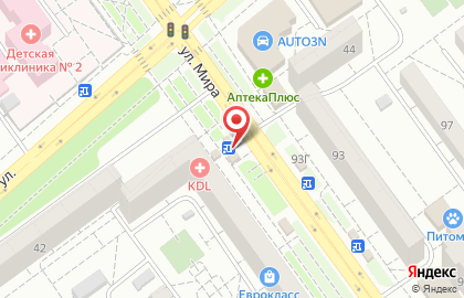 Магазин Ленинские полуфабрикаты на улице Мира на карте