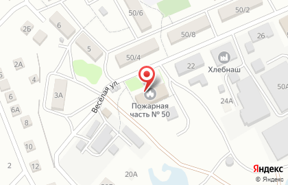 Пожарно-спасательная часть №50 в Краснослободске на карте