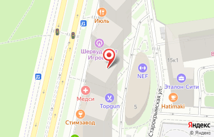 Барбершоп TOPGUN на улице Поляны на карте