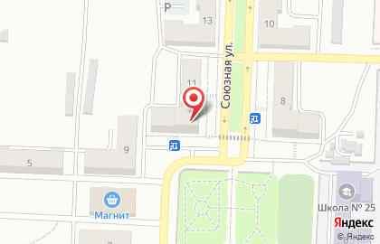 Продуктовый магазин на Союзной улице на карте