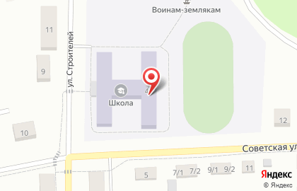Верхнедубровская средняя общеобразовательная школа на карте