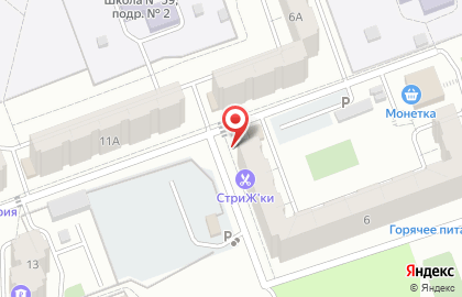 Продовольственный магазин Гермес в Тракторозаводском районе на карте