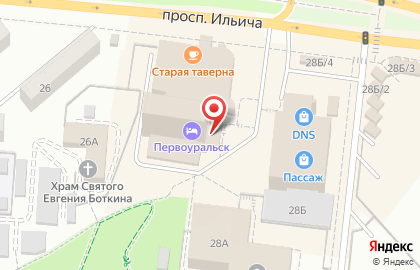 Гостиница Первоуральск на карте