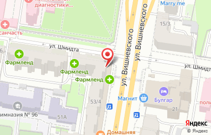 Магазин эксклюзивных товаров Упаковка и Ко на улице Вишневского на карте