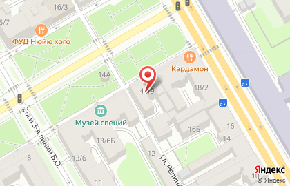 Начальная Школа в Василеостровском районе на карте