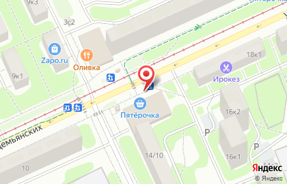 Киоск печатной продукции Центропечать на улице Зои и Александра Космодемьянских на карте