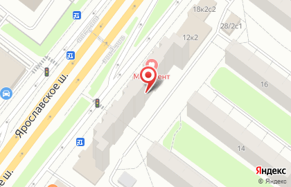 Перекресток на Ярославском шоссе на карте