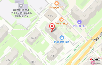 Магазин Дамская удача в Великом Новгороде на карте