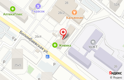 Магазин хлебобулочных изделий в Железнодорожном районе на карте