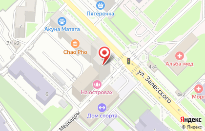 Супермаркет Мир вкуса в Заельцовском районе на карте