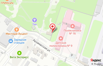 Любимый город в Левобережном районе на карте