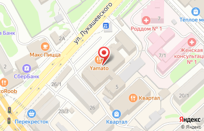 Ресторан Ямато в Петропавловске-Камчатском на карте