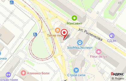 Магазин Колбасный дворик на улице Рыленкова на карте