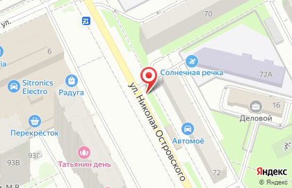 Автоматизированный киоск по продаже артезианской воды Каскад на улице Николая Островского на карте