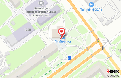 Супермаркет Пятёрочка на улице Леона Поземского на карте