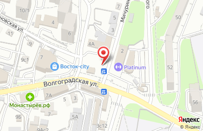 Рынок Ульяновский в Первореченском районе на карте