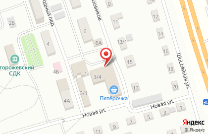 Супермаркет Пятёрочка в Свободном переулке на карте