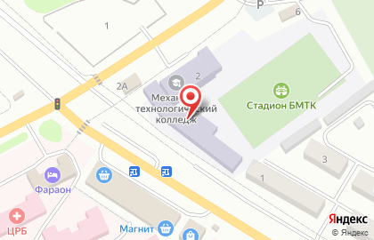 Бутурлиновский механико-технологический колледж на улице Блинова на карте