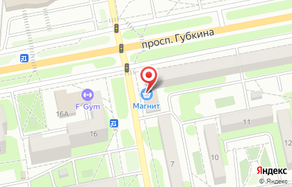 Супермаркет Магнит в Белгороде на карте