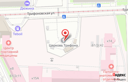 Храм мученика Трифона в Напрудном на карте