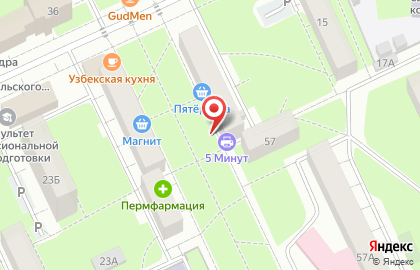 Киоск по продаже мясной продукции в Мотовилихинском районе на карте