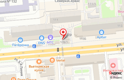 Киоск по продаже фруктов и овощей в Омске на карте