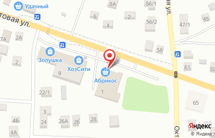 Универсам Абрикос в Кировском районе на карте