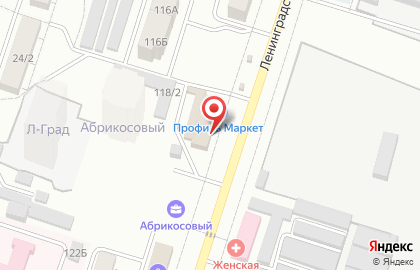 Магазин Аквамаркет на Ленинградской улице на карте