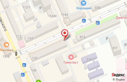 Магазин овощей и фруктов на улице Маяковского на карте