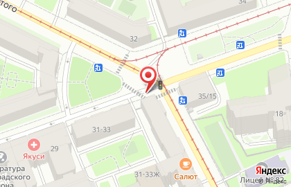 Магазин овощей и фруктов в Петроградском районе на карте