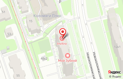 Изостудия Этюд на Новоколомяжском проспекте на карте